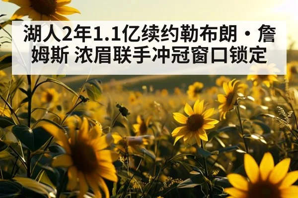 湖人2年1.1亿续约勒布朗·詹姆斯 浓眉联手冲冠窗口锁定